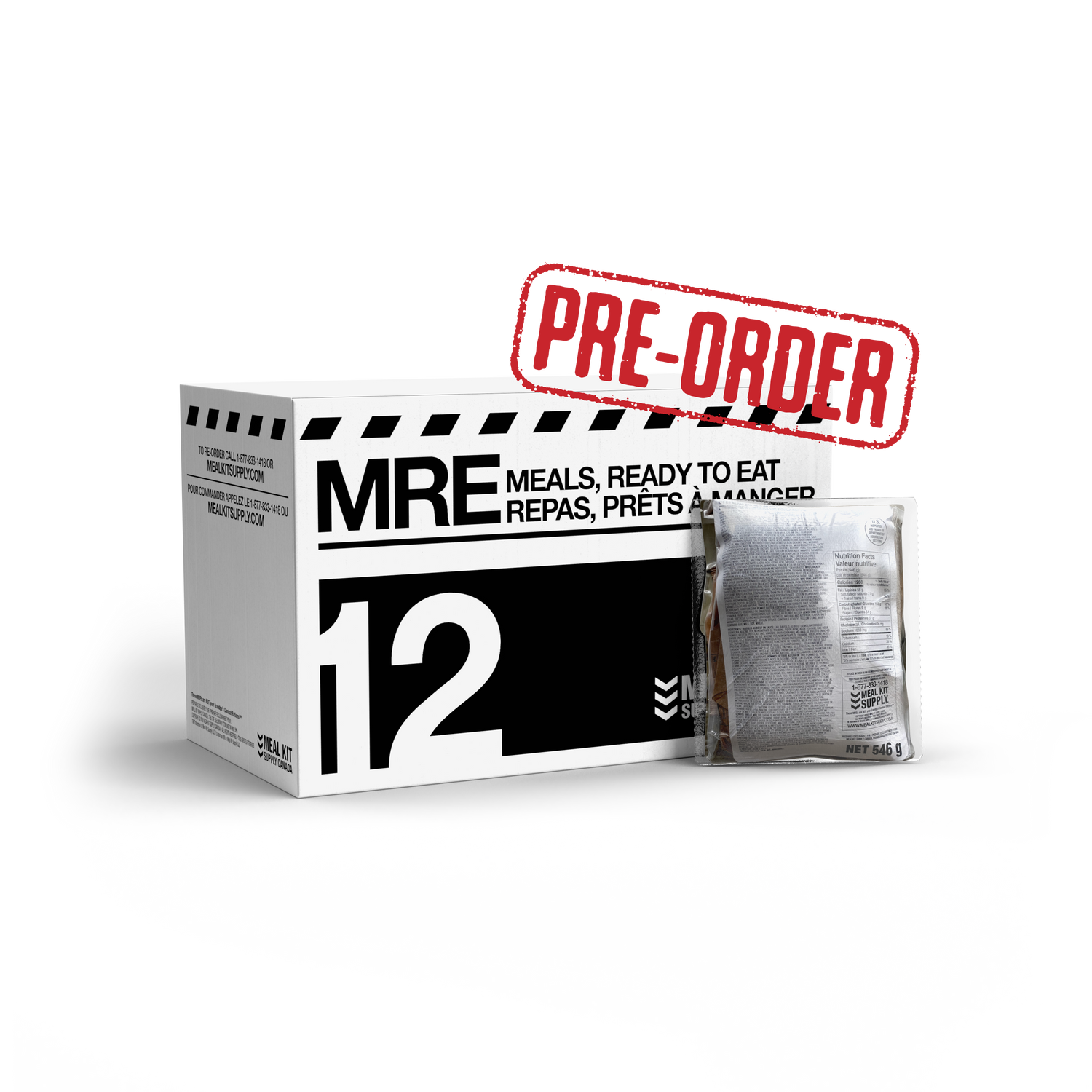 12 Pack, 3 Course MREs | TBD Pre-Order-Meal Kit Supply Canada-1 Case-Meal Kit Supply Canada